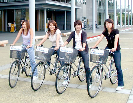 米沢の自転車女子