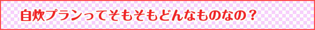 自炊プランってそもそもどんなものなの?