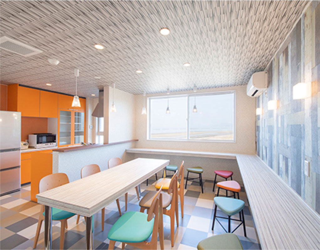 オシャレな宿泊施設は観光地の真ん中